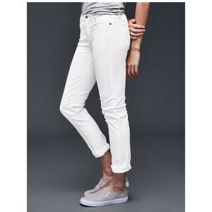 GAP 1969 Girlfriend White Jeans 33 Stretch Womens Style 177647
